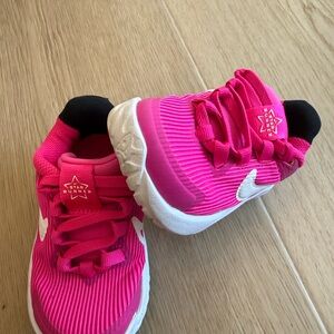 Kids Pink Athletic Nike Shoes